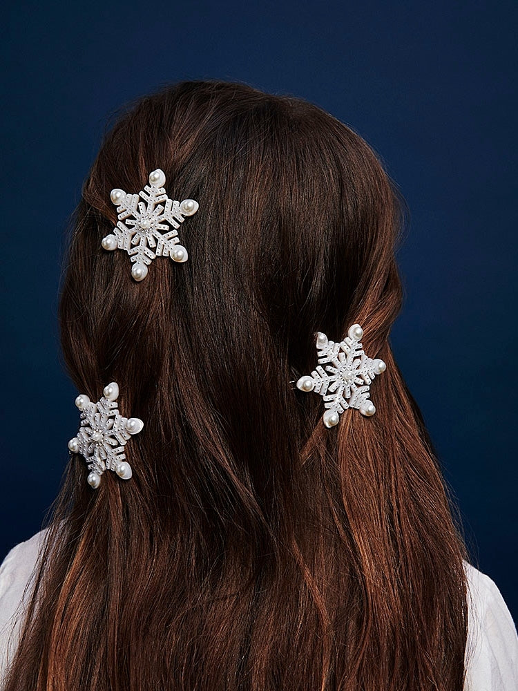 Snowflake Hair Clip Hair Accessories Milledeux   