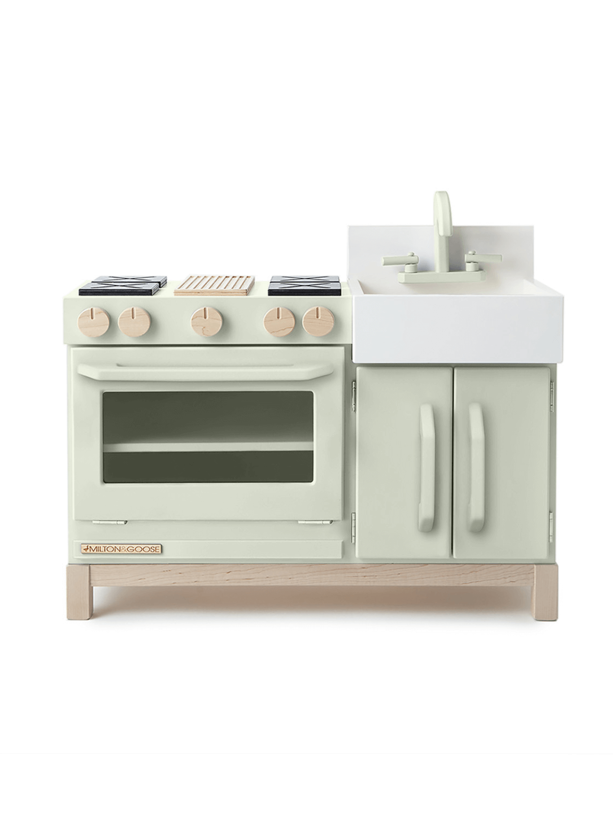 Essential Play Kitchen Pretend Play Milton & Goose Light Sage  