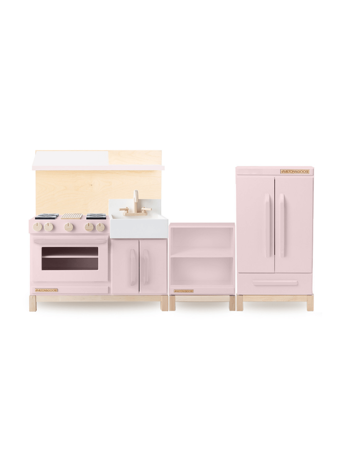 Essential Play Kitchen Complete Set Pretend Play Milton & Goose Dusty Rose  