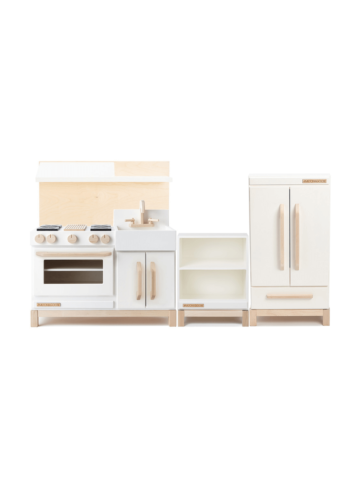 Essential Play Kitchen Complete Set Pretend Play Milton & Goose White  