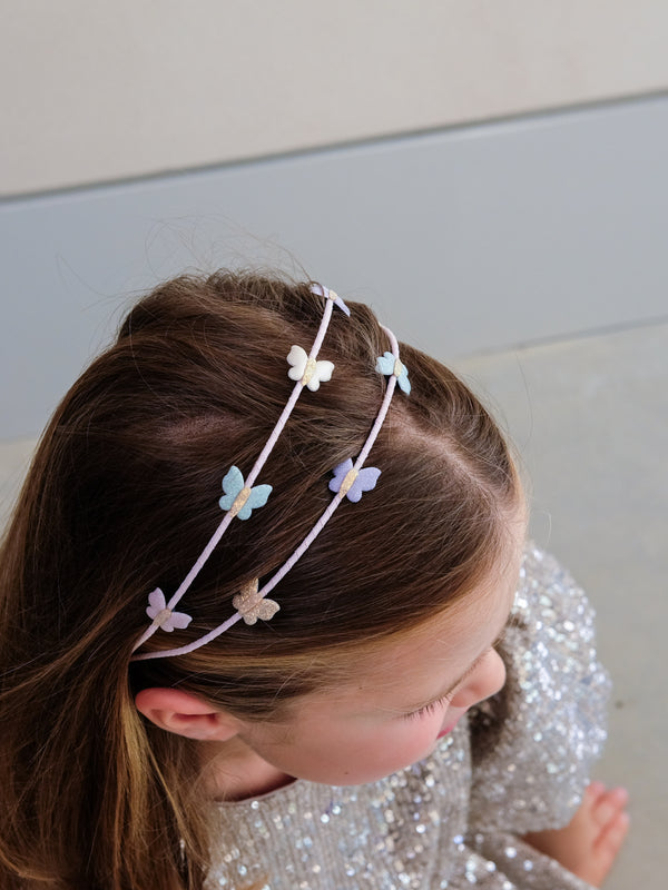 Bella Butterfly Double Headband