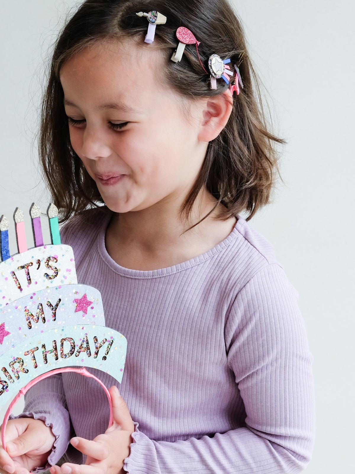 Birthday Mini Clips Hair Accessories Mimi & Lula   