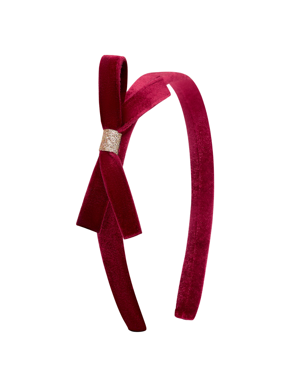 Burgundy Violet Bow Headband Hair Accessories Mimi & Lula