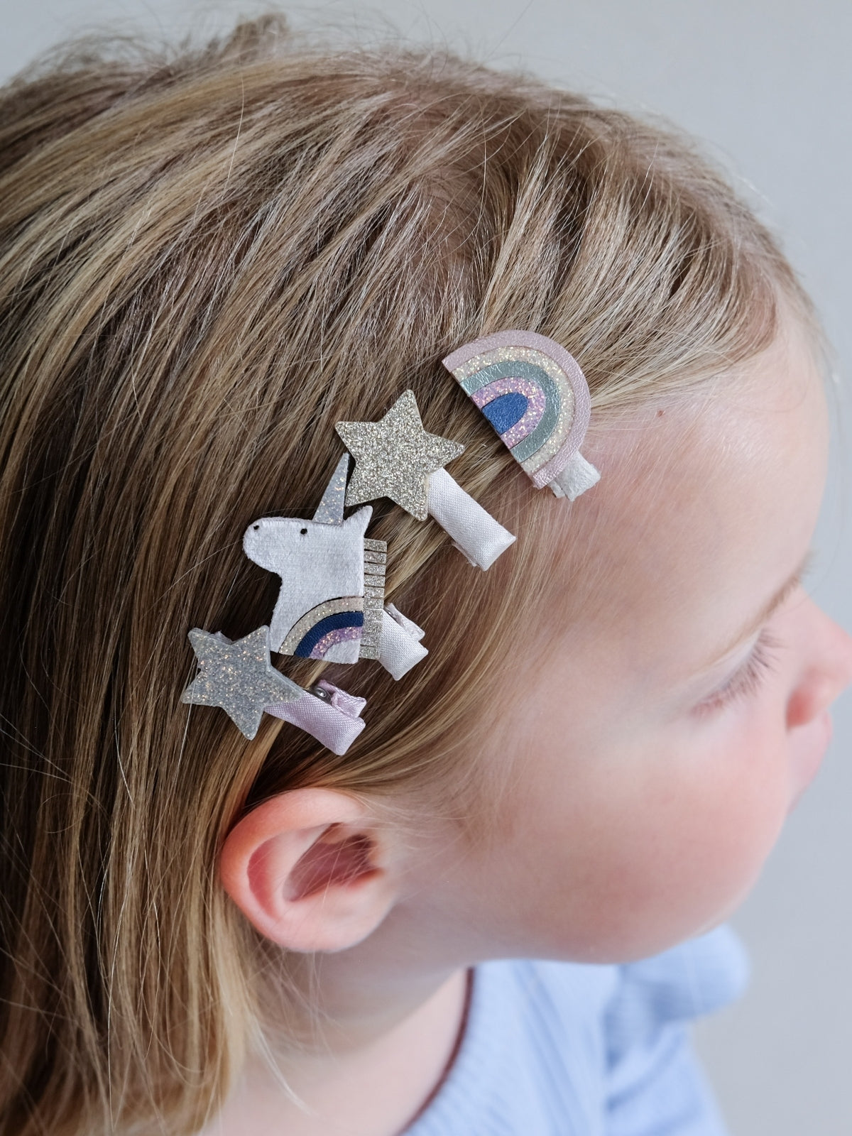 Celeste Unicorn Mini Clips Hair Accessories Mimi & Lula