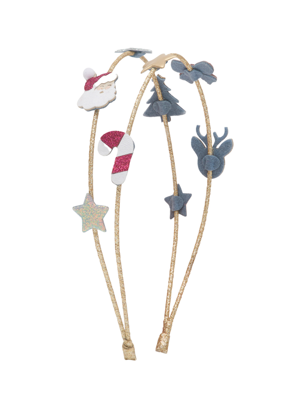 Christmas Double Headband Hair Accessories Mimi & Lula