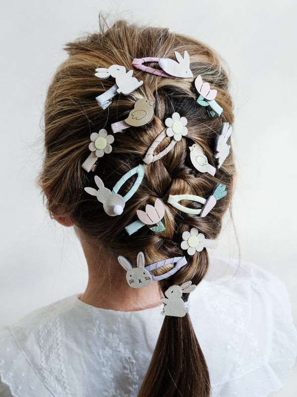 Easter Bunny Mini Clips Hair Accessories Mimi & Lula