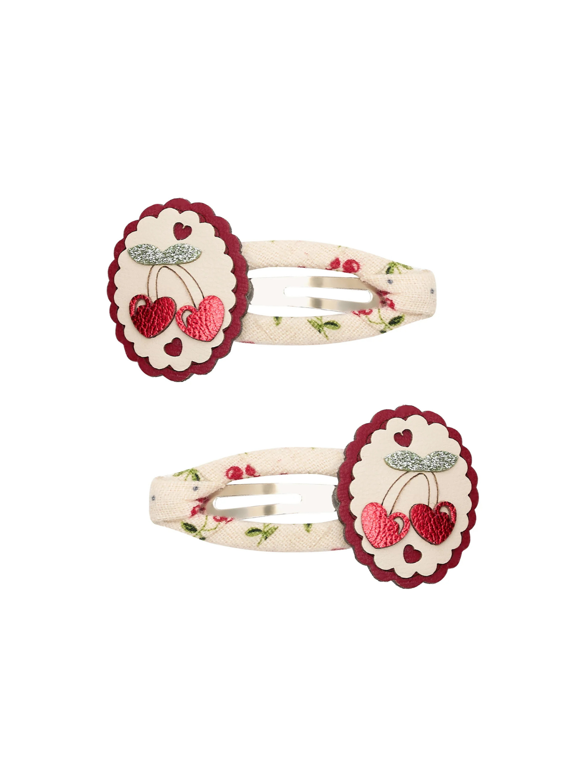 Framed Cherry Clips Hair Accessories Mimi & Lula