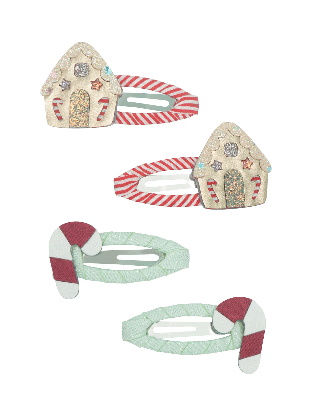 Gingerbread House Clips Hair Accessories Mimi & Lula   