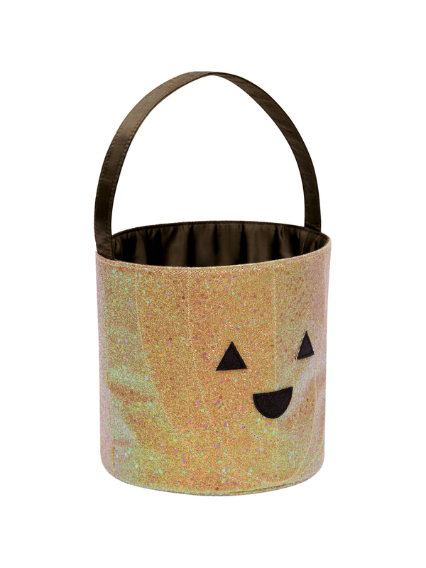 Glitter Pumpkin Trick or Treat Bag Bags Mimi & Lula