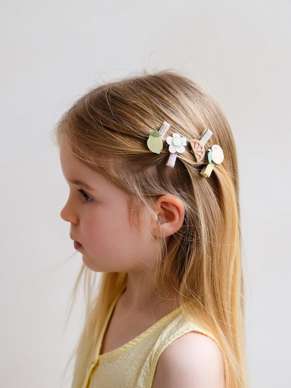 Peachy Citrus Mini Clips Hair Accessories Mimi & Lula