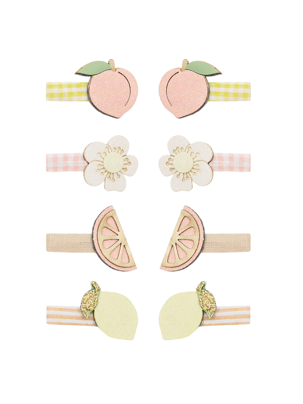 Peachy Citrus Mini Clips Hair Accessories Mimi & Lula