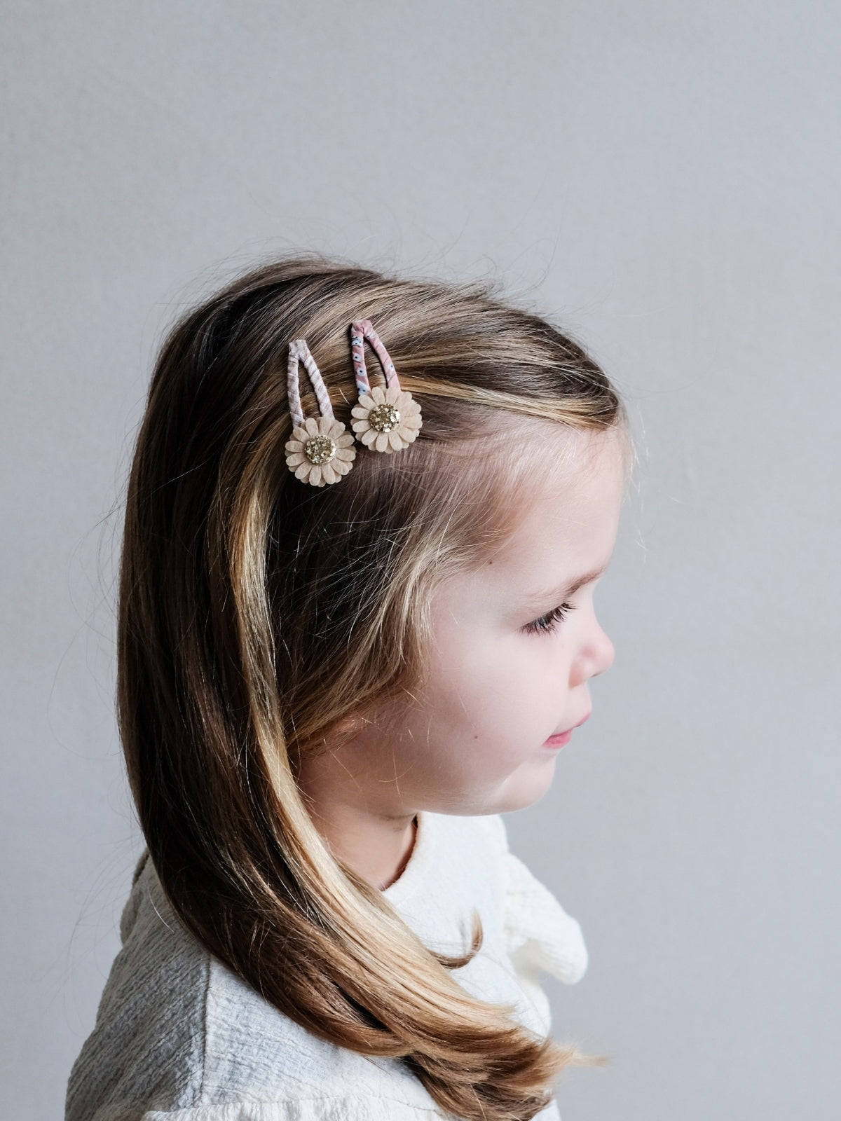 Pink Daisy Clips Hair Accessories Mimi & Lula   