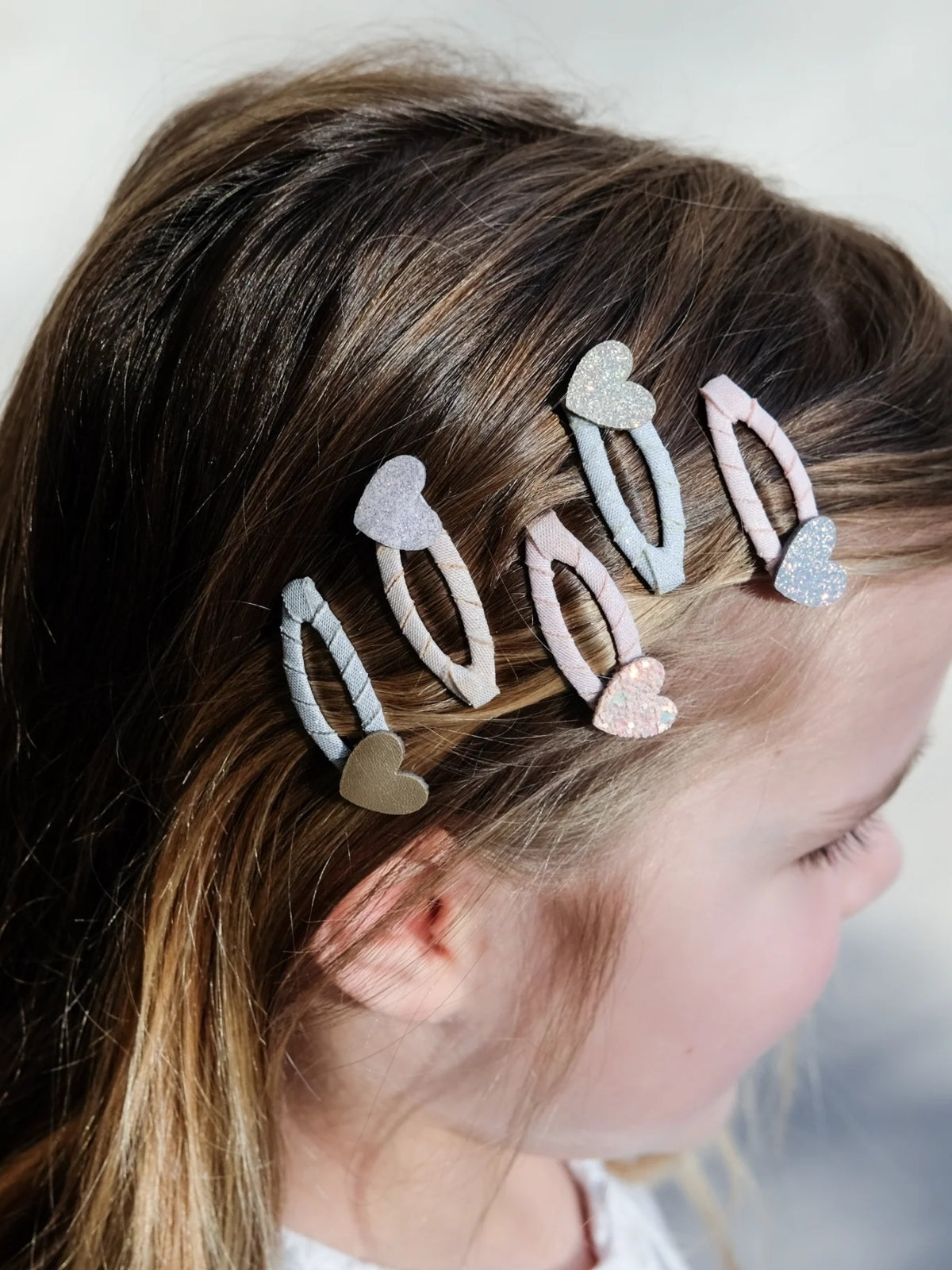 Pink Hearts Mini Clips Hair Accessories Mimi & Lula