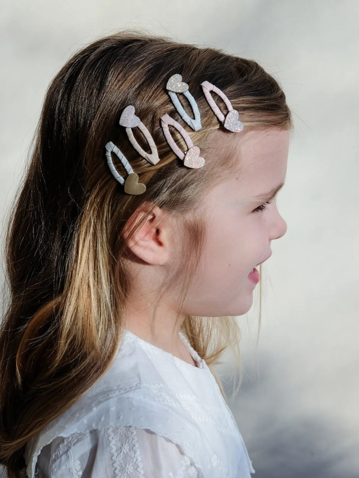 Pink Hearts Mini Clips Hair Accessories Mimi & Lula