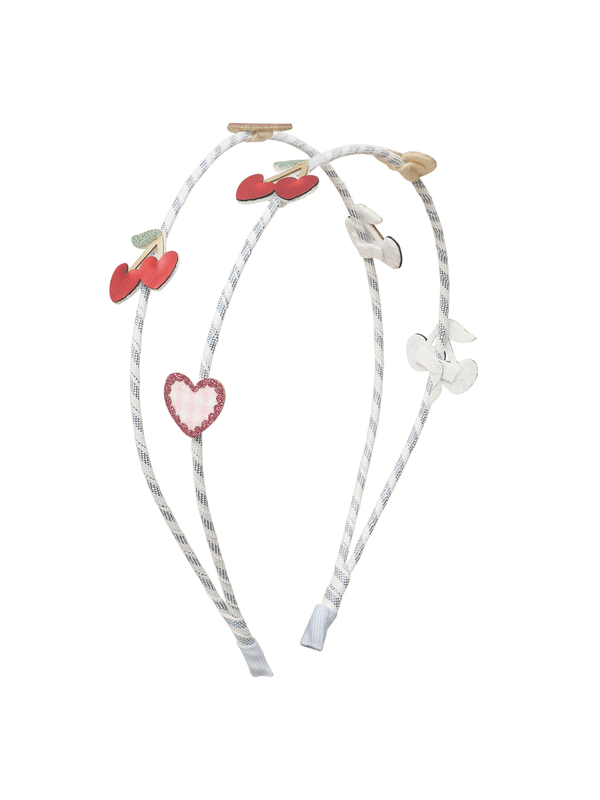 Red Cherries Double Headband Hair Accessories Mimi & Lula