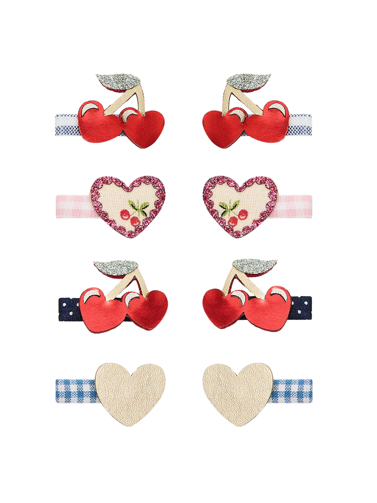 Red Cherries Mini Clips Hair Accessories Mimi & Lula