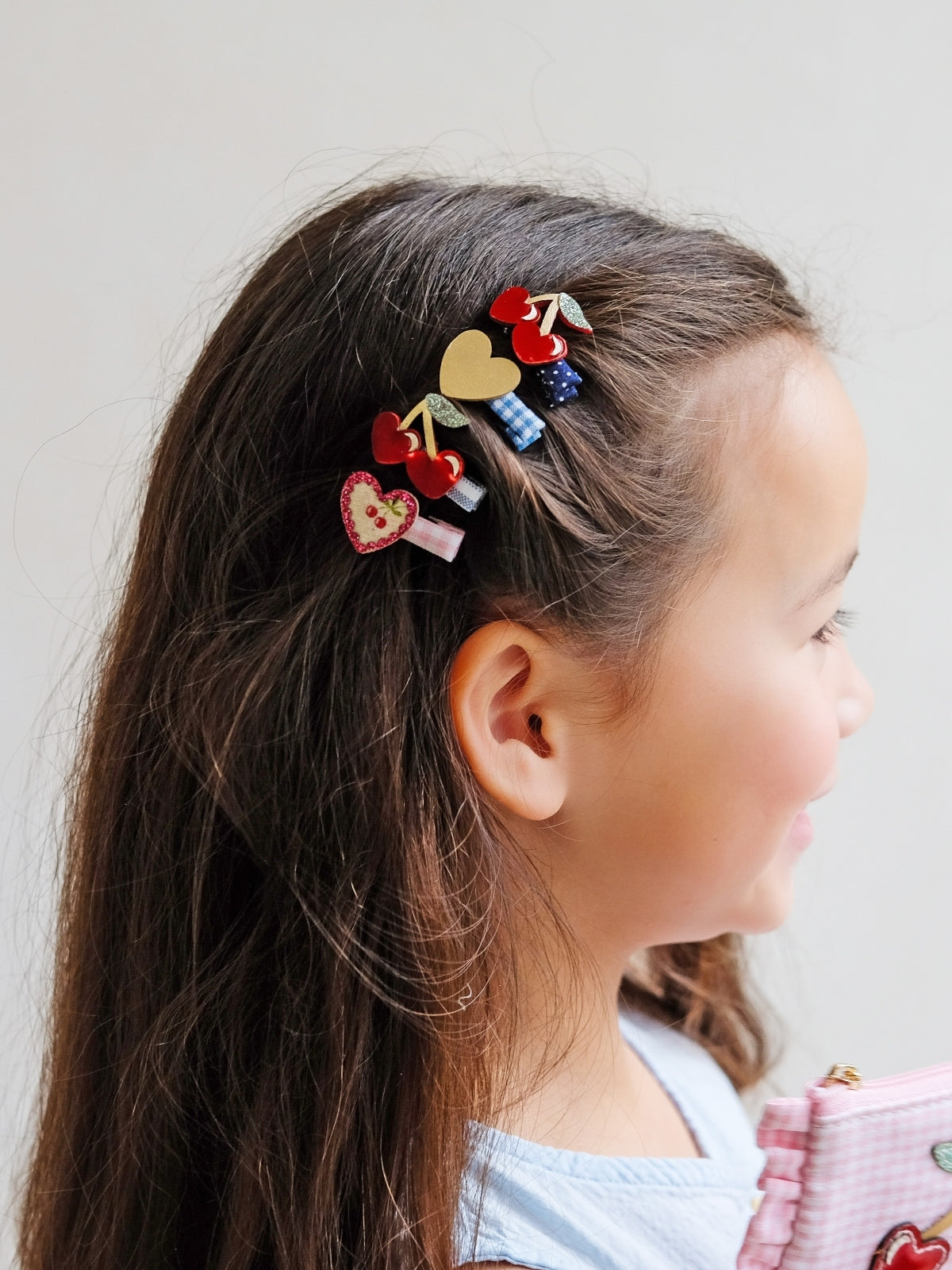 Red Cherries Mini Clips Hair Accessories Mimi & Lula