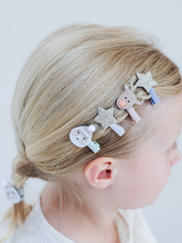 Reindeer Mini Clips Hair Accessories Mimi & Lula   