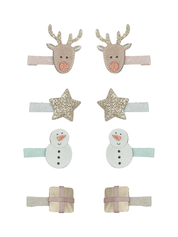 Reindeer Mini Clips Hair Accessories Mimi & Lula   