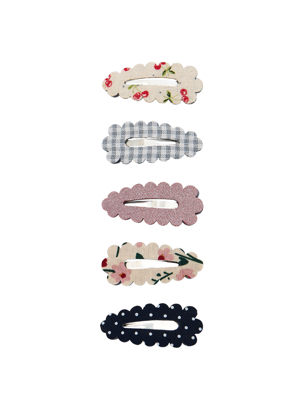 Scalloped Edge Mini Clips Hair Accessories Mimi & Lula