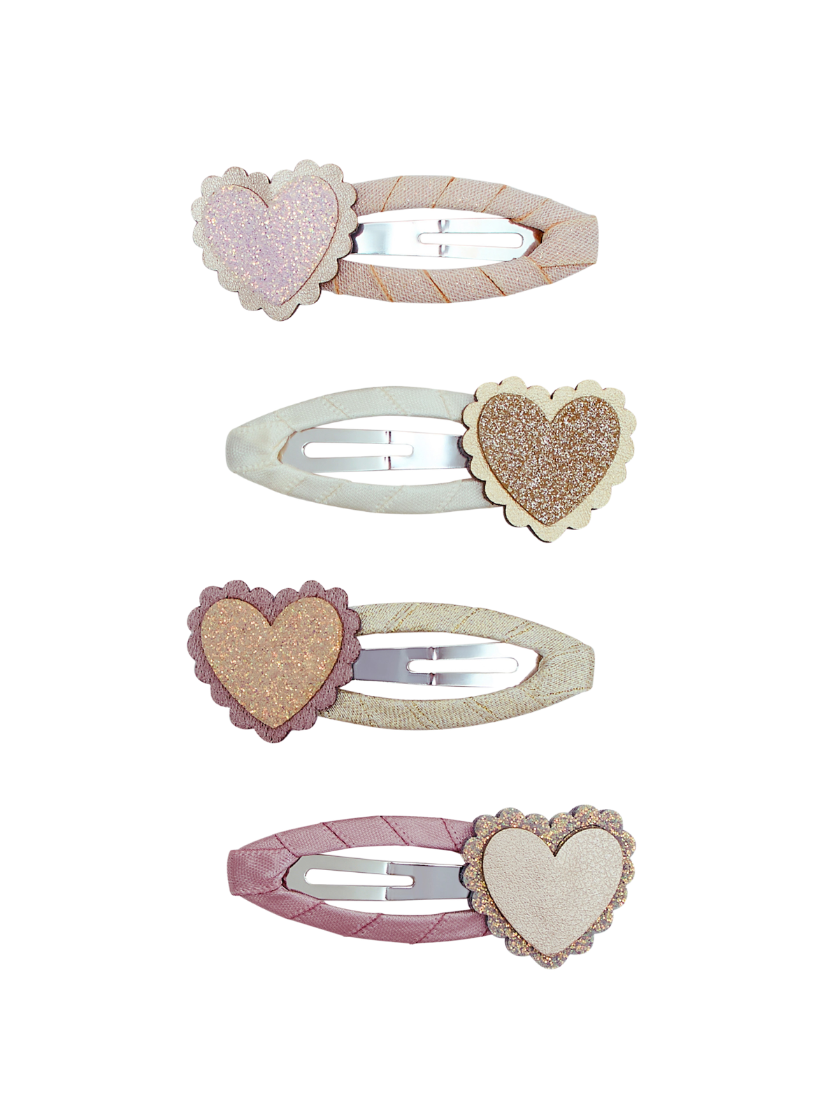 Scalloped Heart Clic Clac Clips Hair Accessories Mimi & Lula