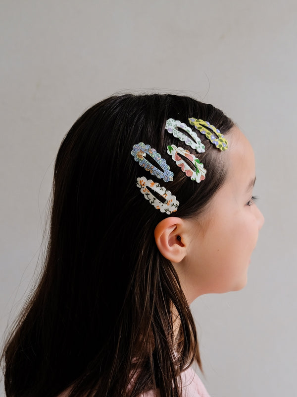 Scalloped Edge Mini Clips Hair Accessories Mimi & Lula