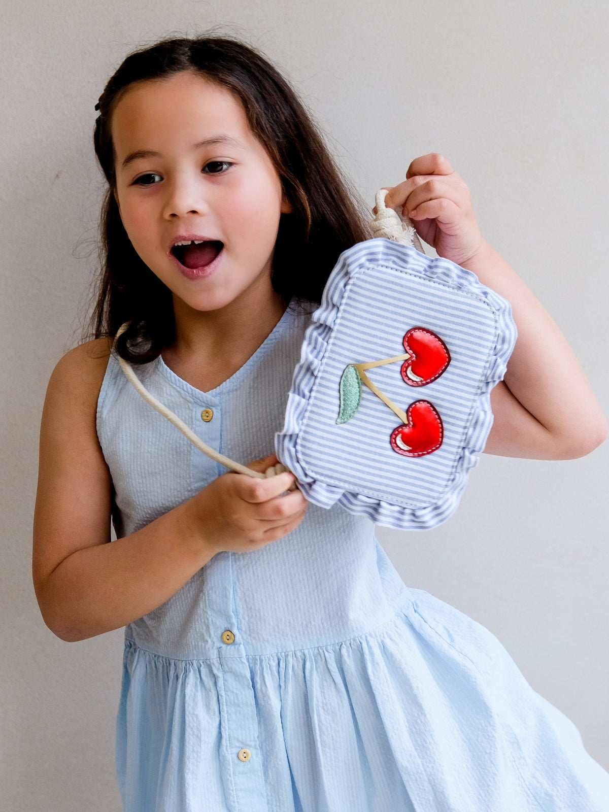 Striped Cherry Bag Bags Mimi & Lula