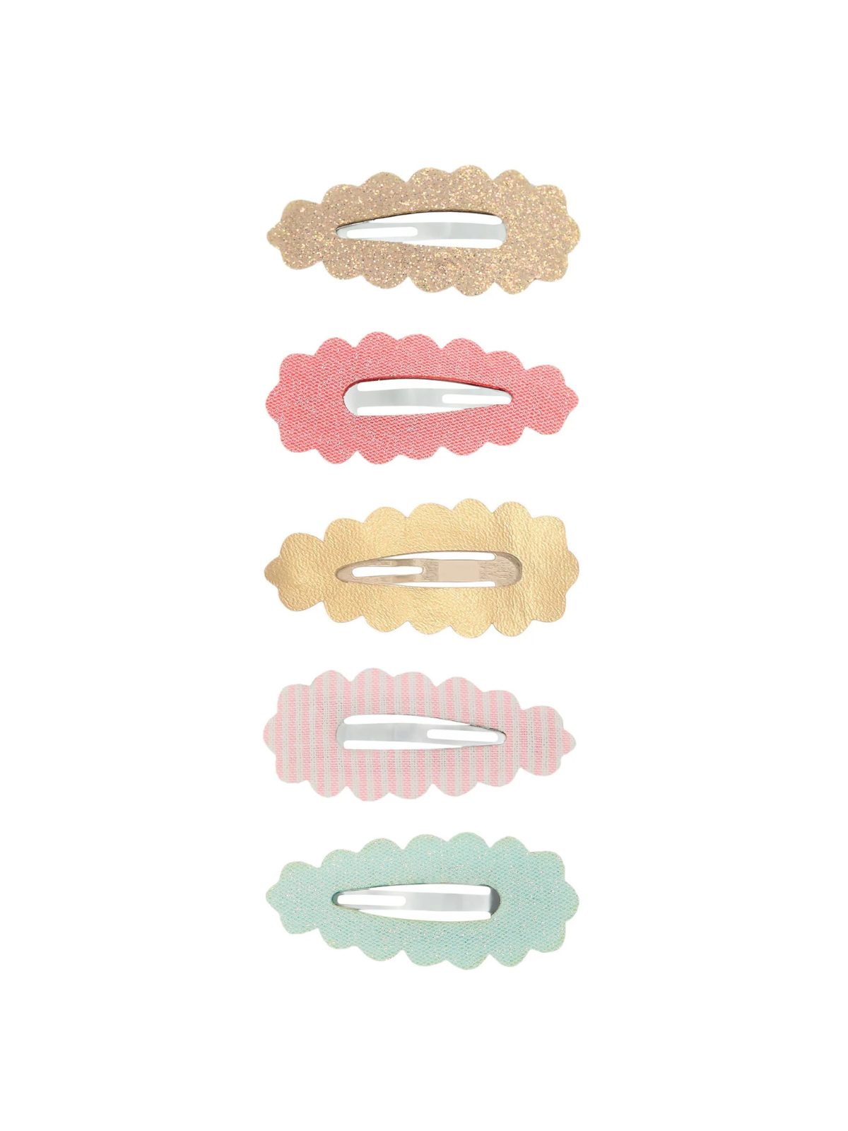 Summer Scalloped Edge Mini Clips Hair Accessories Mimi & Lula