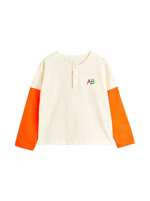 ABC Long Sleeve Tee Tees Mini Rodini Ivory 12-18M 