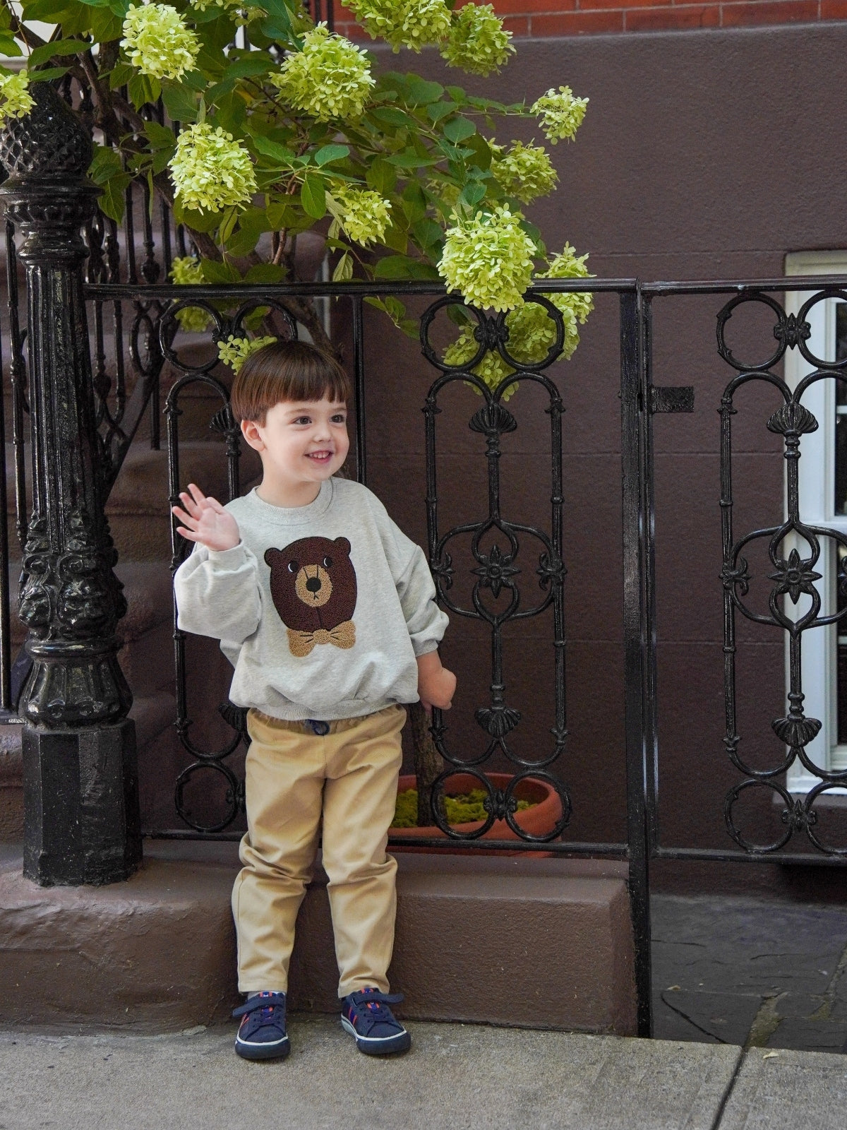 Bear Chenille Sweatshirt Sweatshirts Mini Rodini