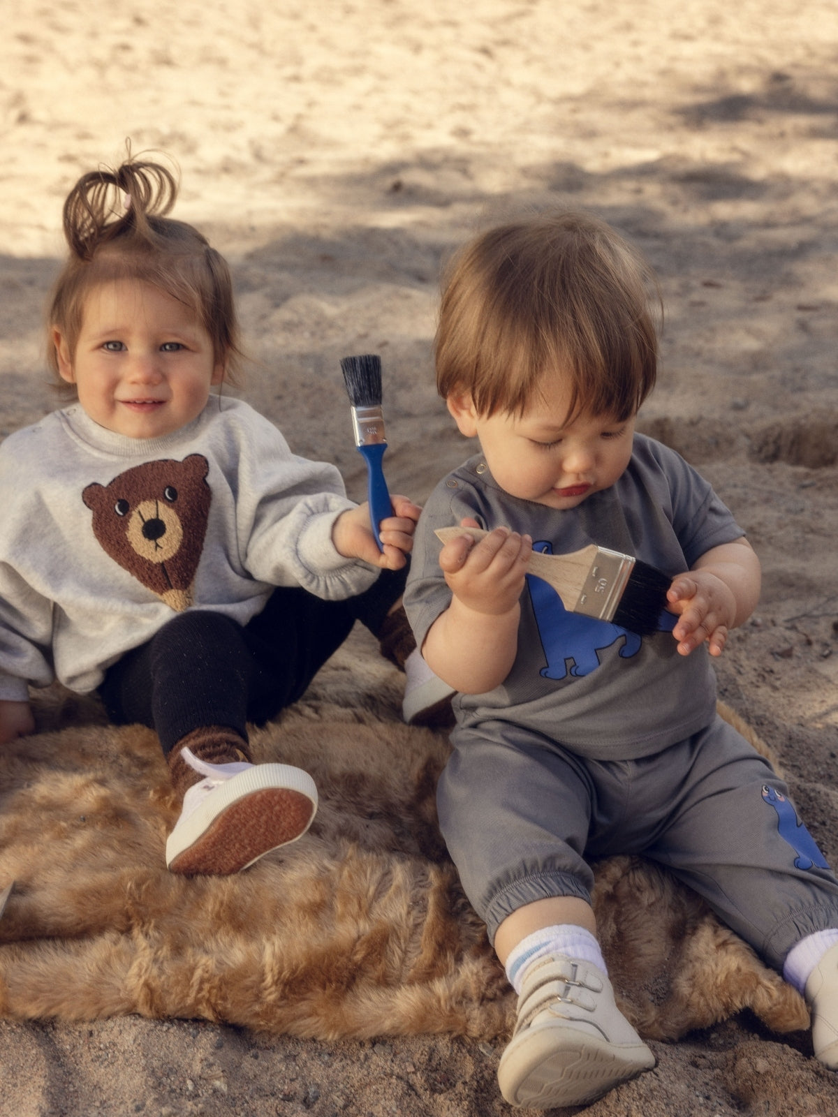 Bear Chenille Sweatshirt Sweatshirts Mini Rodini