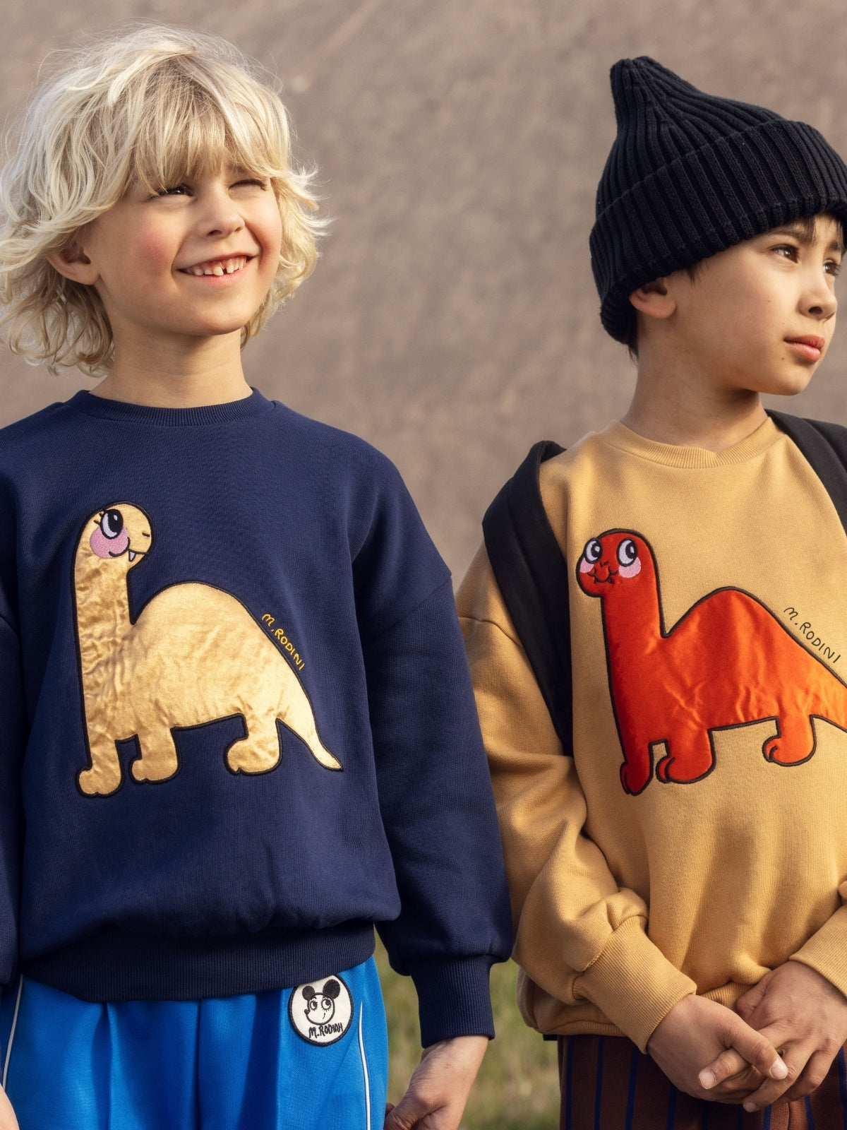 Dino Appliqué Sweatshirt Sweatshirts Mini Rodini