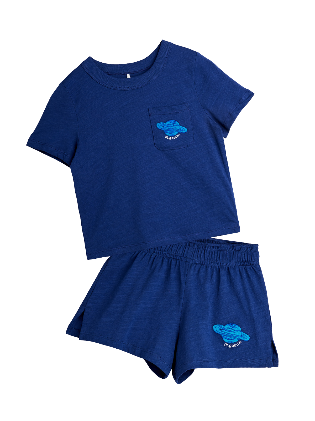 Planet Graphic Shorts Set Sets Mini Rodini Navy 2-3Y
