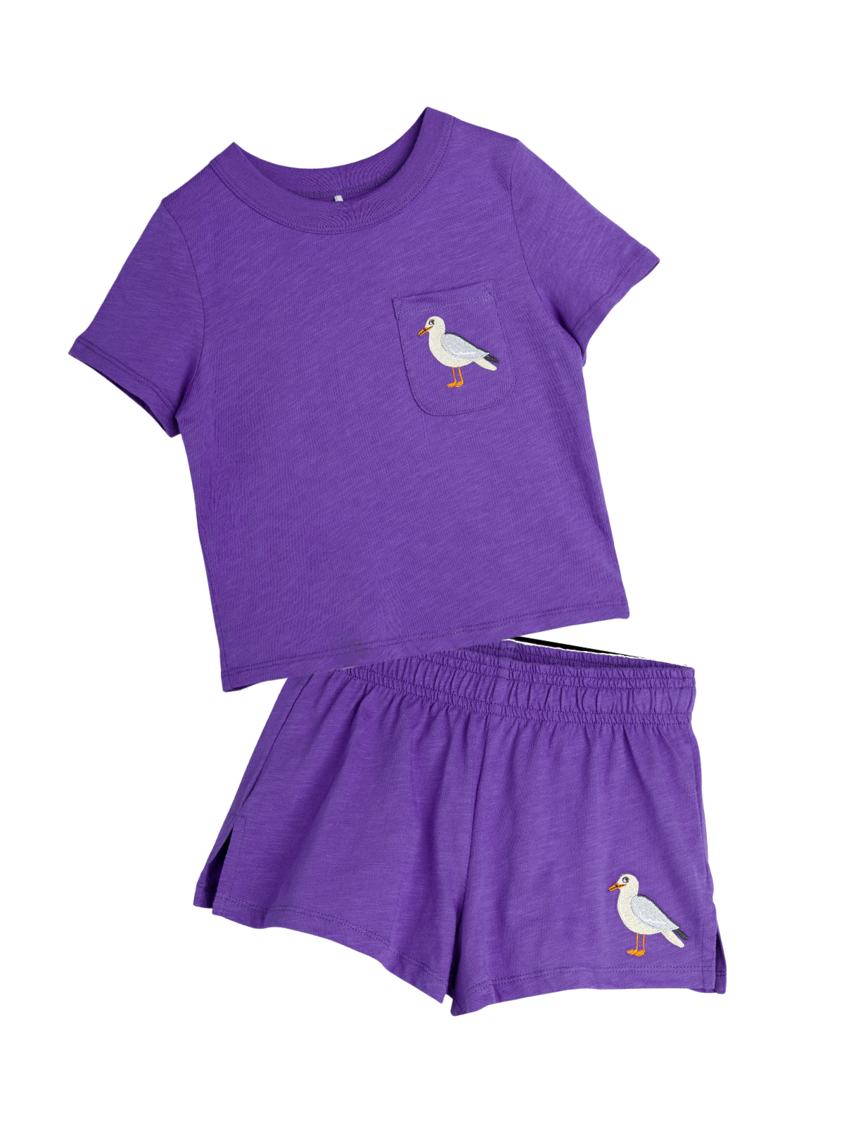 Seagull Tee Set Sets Mini Rodini Purple 12-18M