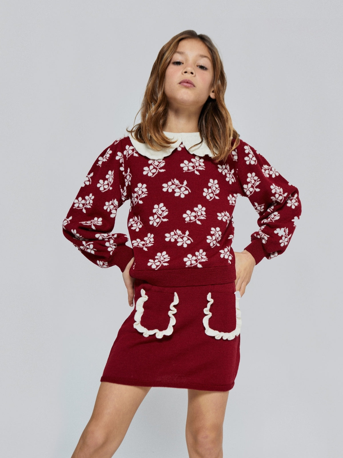 トップス Andmary Fleur knit set ANDMARY】Fleur knit set