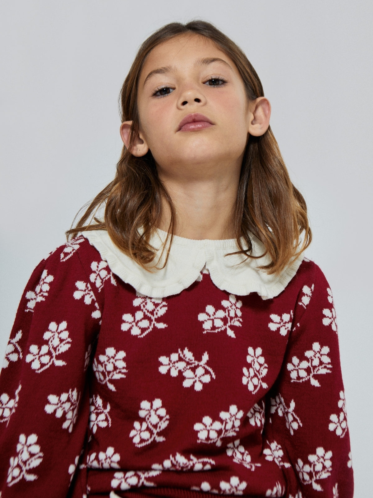 Lila Flower Sweater Set