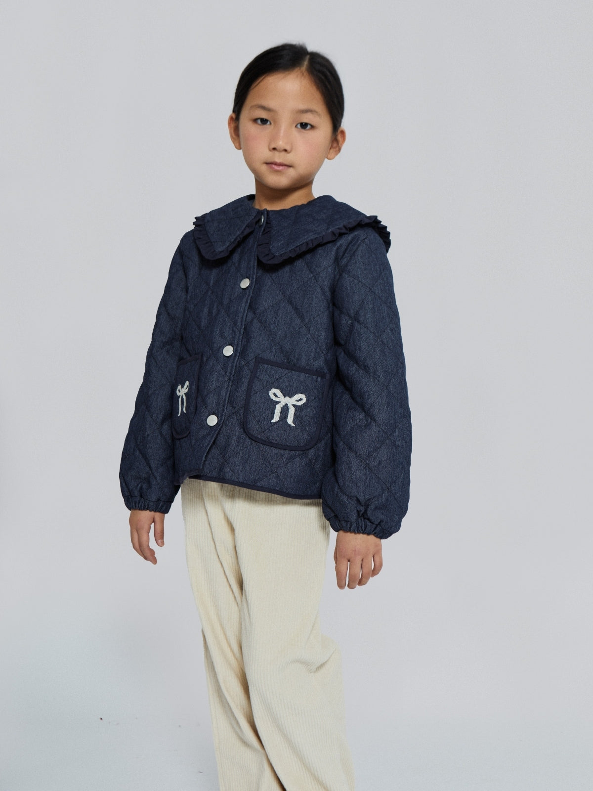 Mariane Denim Bows Jacket Outerwear Mipounet