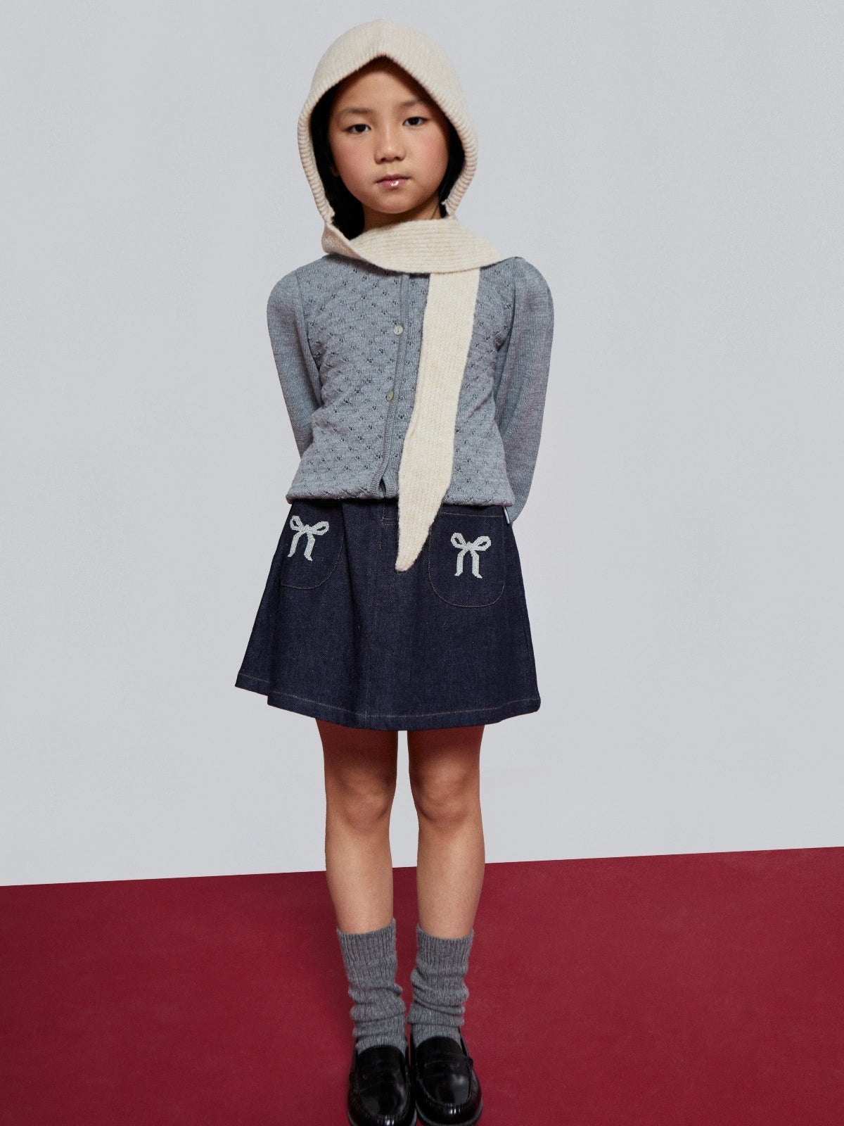 Mariane Denim Bows Skirt Skirts Mipounet