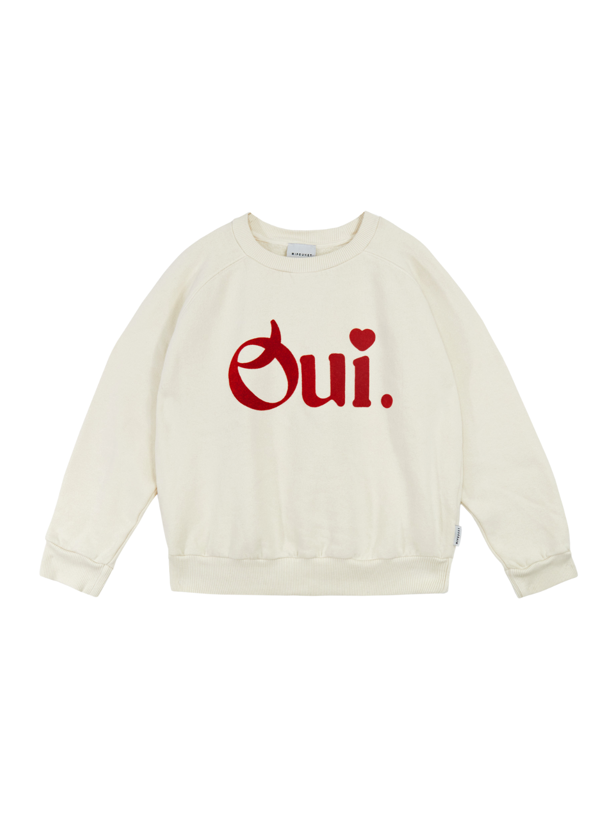 Oui Felpa Sweatshirt Sweatshirts Mipounet Ecru 2Y