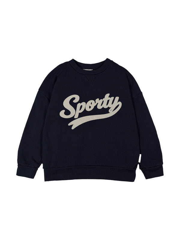 Sporty Sweatshirt Sweatshirts Mipounet Navy Blue 2Y