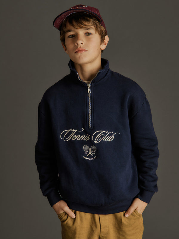 Tennis Club Quarter Zip Sweatshirt Sweatshirts Mipounet