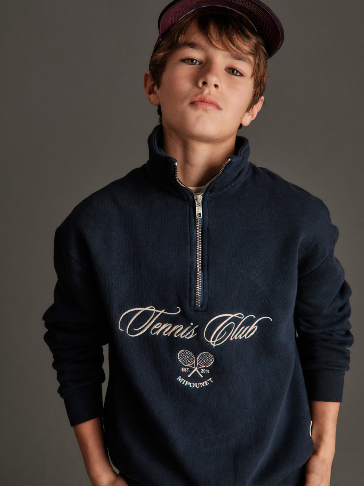 Tennis Club Quarter Zip Sweatshirt Sweatshirts Mipounet
