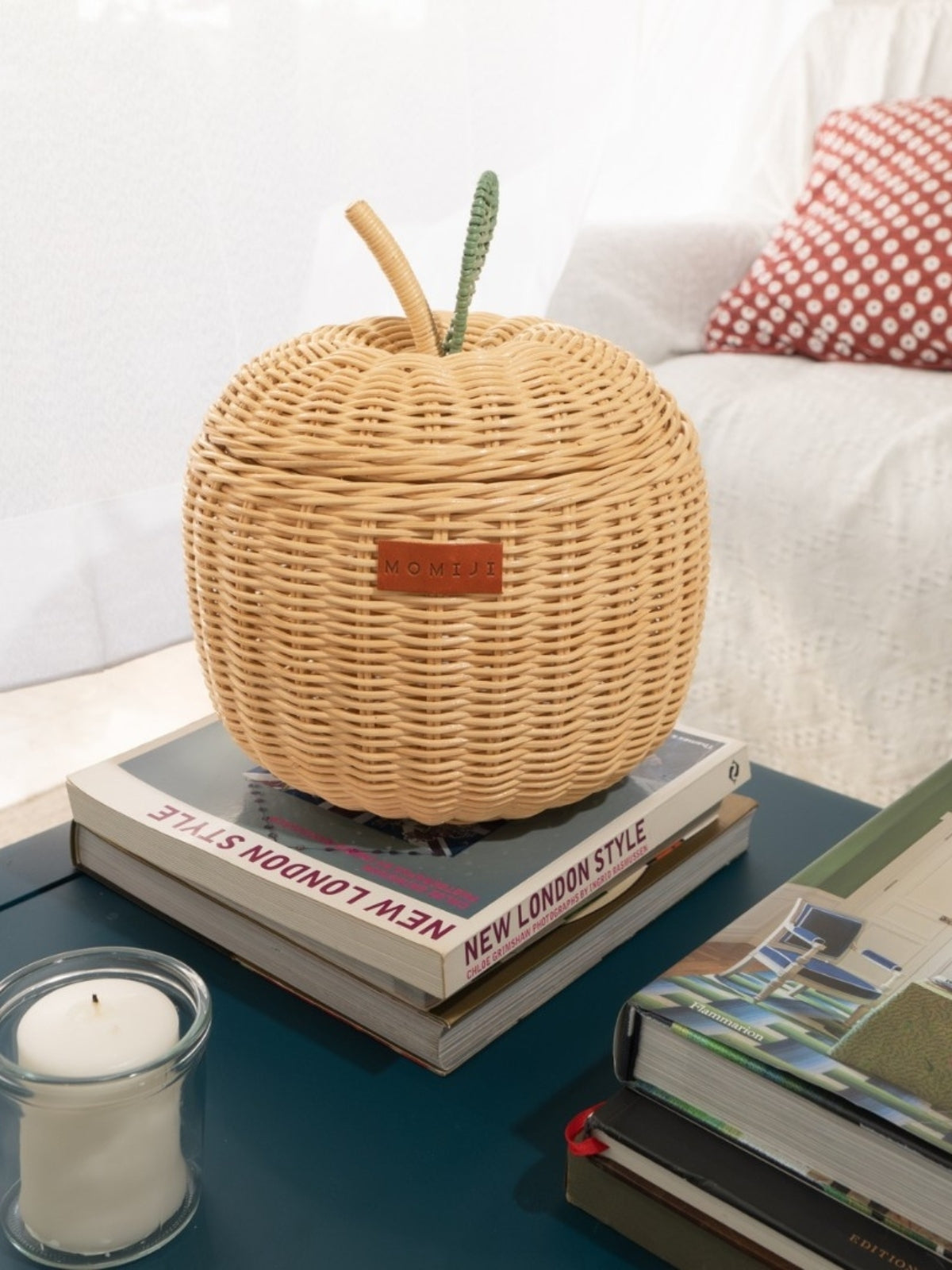 Small Apple Storage Basket - Natural Pretend Play Momiji