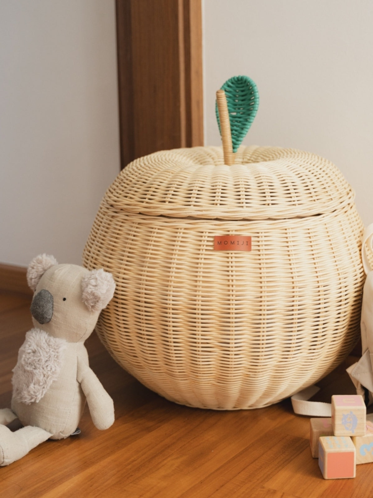 Apple Storage Basket - Natural Pretend Play Momiji