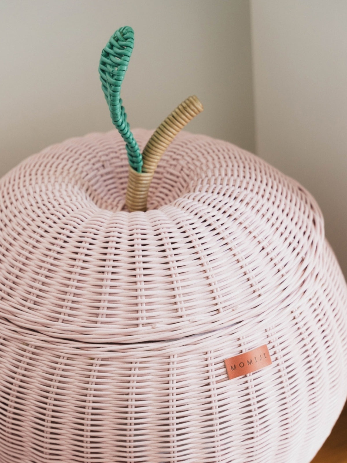 Apple Storage Basket - Pink Pretend Play Momiji