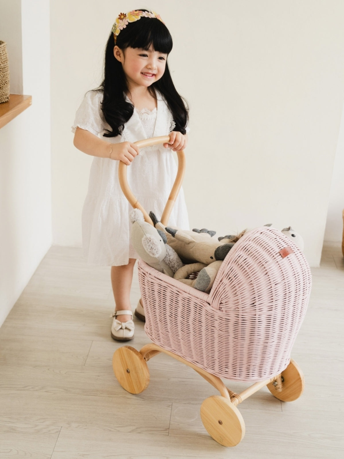 Colette Doll Stroller - Pink Pretend Play Momiji