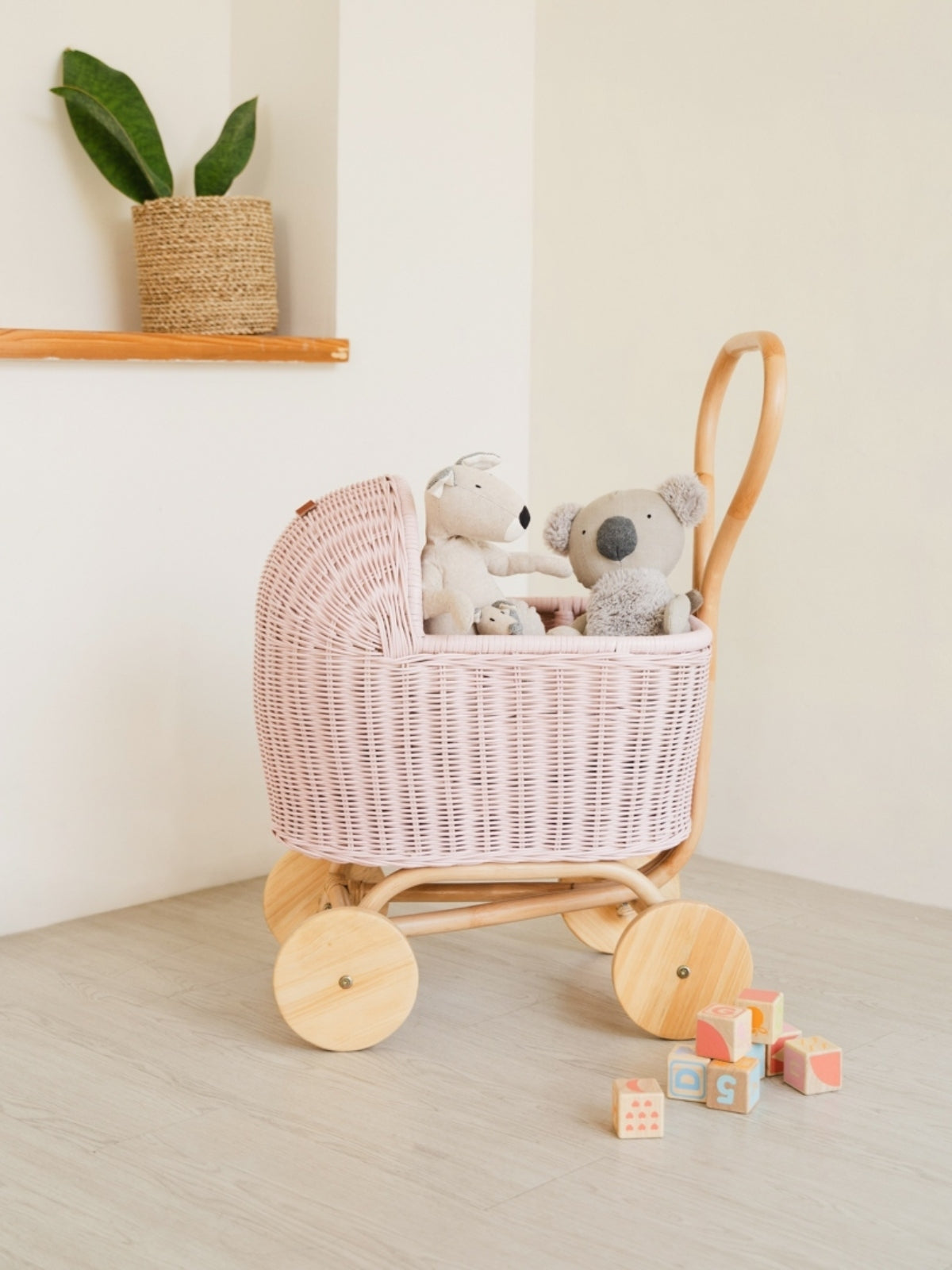 Colette Doll Stroller - Pink Pretend Play Momiji