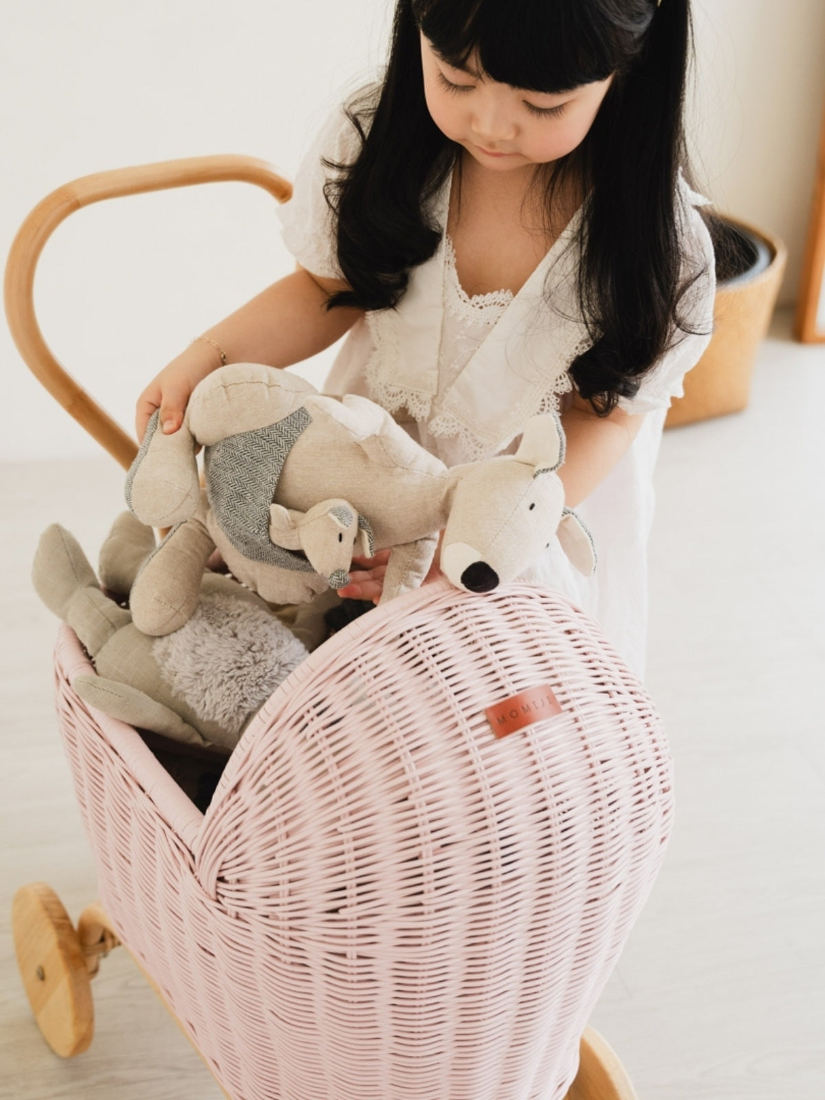 Colette Doll Stroller - Pink Pretend Play Momiji