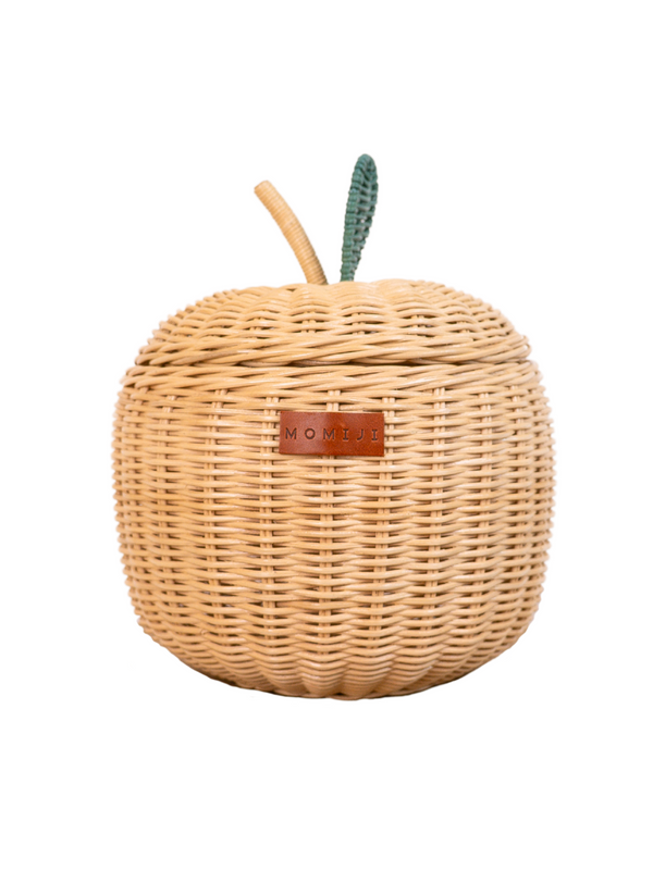 Small Apple Storage Basket - Natural Pretend Play Momiji