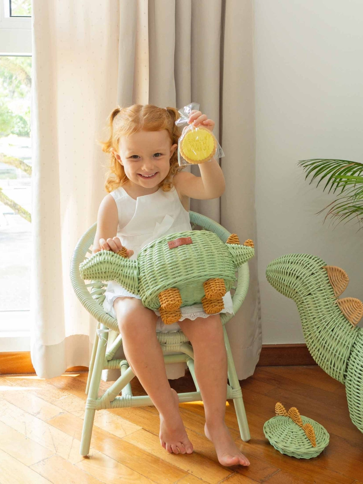 Small Dinosaur Basket Pretend Play Momiji